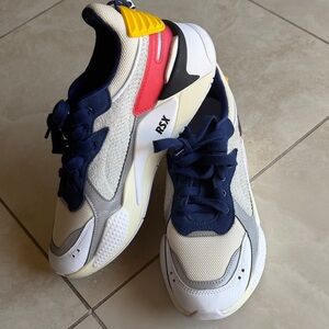 Puma Men’s Ader Sneakers - Navy, White, and Red